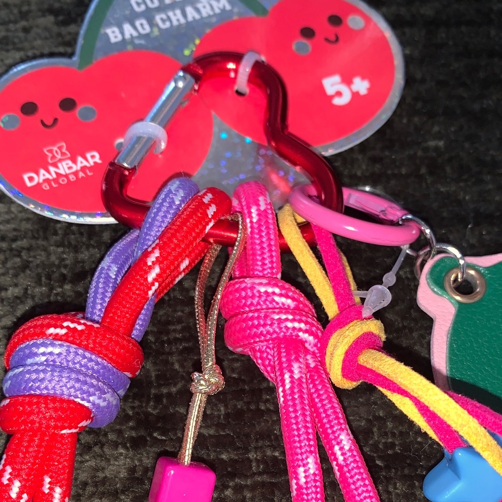 🆕 - ADORABLE Girls Cherry Purse or Backpack Charm Attachment or Keychain - Picture 6 of 7